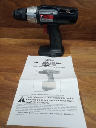 18v drill master cordless - master, 3/8"